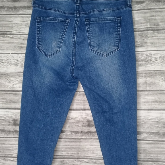 PacSun Jeggings High Rise Ankle Super Power Stretch Distressed Raw Hem Sz 24 - Picture 6 of 9